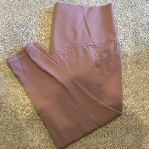 Athleta Salutation Stash 7/8 Tights Leggings Lavender Mauve Never been worn 2X
